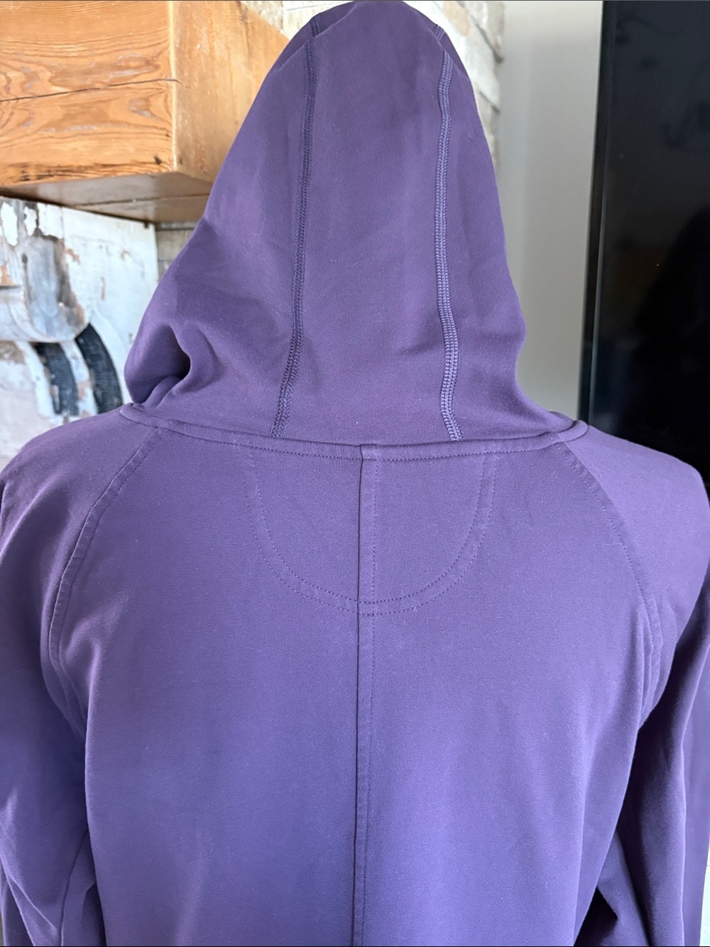 Dululth Trading Co purple dress tunic hooded long sleeve stretch fabric pockets - Picture 12 of 16